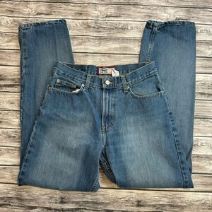 Old Navy High Rise Straight Leg Jeans Medium Wash 8R 100% Cotton